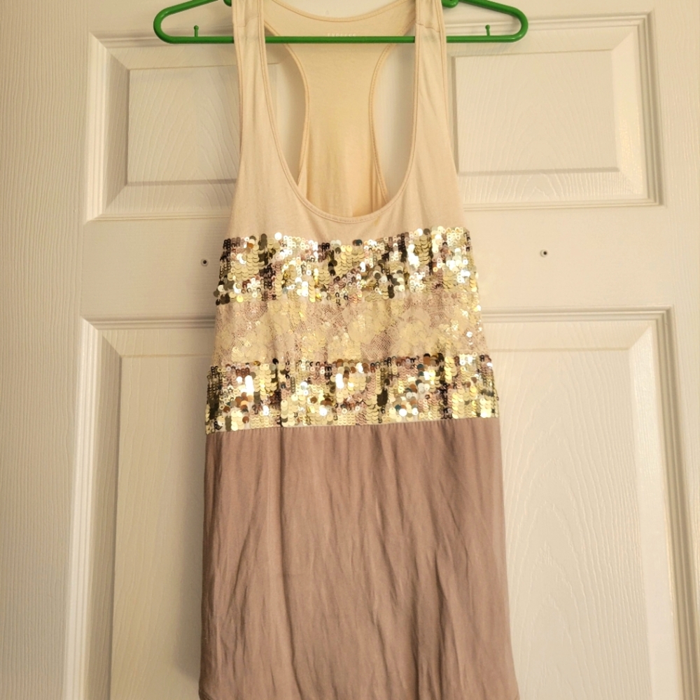 Express sparkling tank top - small